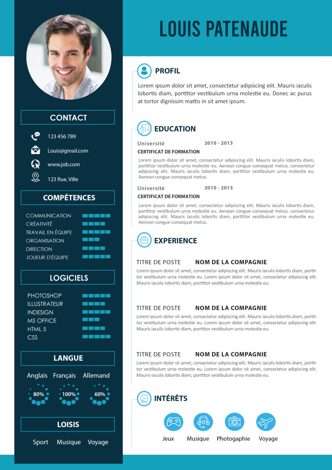 Exemple Cv