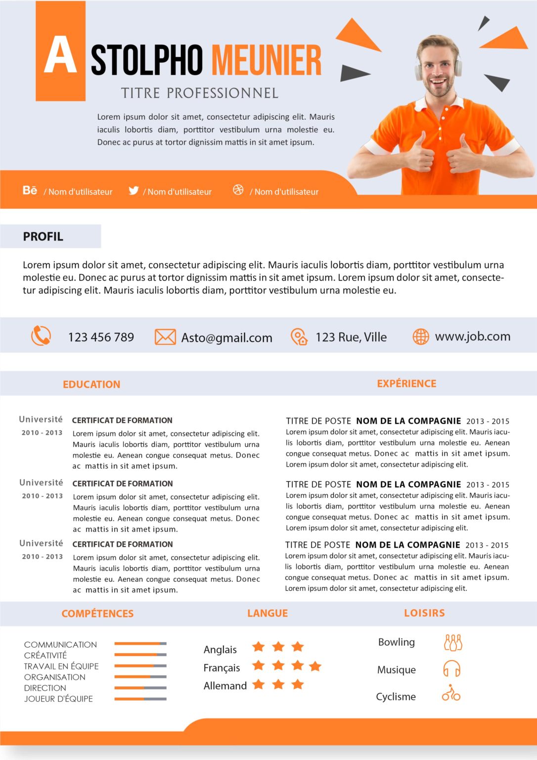 Cv Persuasif Gratuit Et Personnalisable Emploi Et Formation