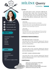 CV Cuisinier Page 1